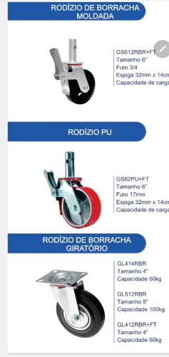 VENDO: ANDAIMES,ESCORAS,PLATAFORMAS,SAPATAS E RODÍZIOS