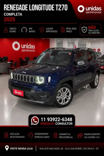 Jeep Renegade Long. T270 1.3 TB 4X2 Flex Aut. 2025