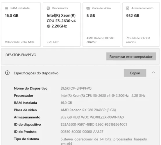 Pc gamer COMPLETO abaixo para 1600