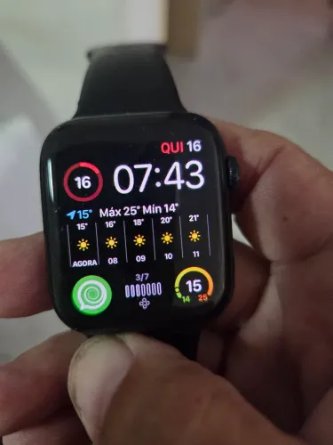Applewatch se 3 geracao +cellular meia noite com 6 pulseiras e 3 capas