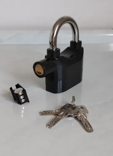 Cadeado com alarme sonoro 110 dB anti-furto | Novo - sem uso
