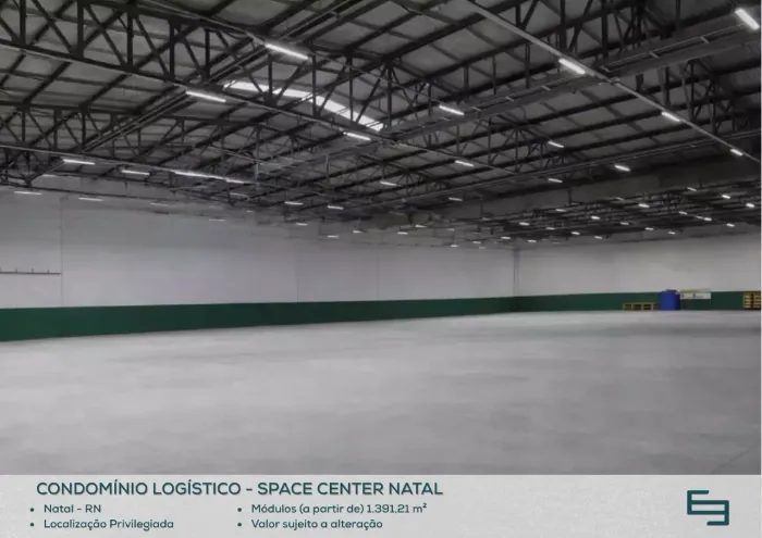 Galpão para alugar em Natal/RN com 1.391,21 m² em condomínio logístico
