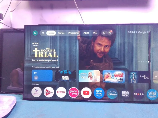 Tv smarte 55 polegada semi nova 6 mês de uso