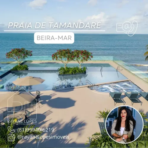 Studio à venda em Tamandaré | Rooftop com vista para o mar