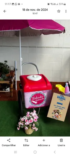Vendo Carrinho de sorvete completo, pronto para trabalhar 