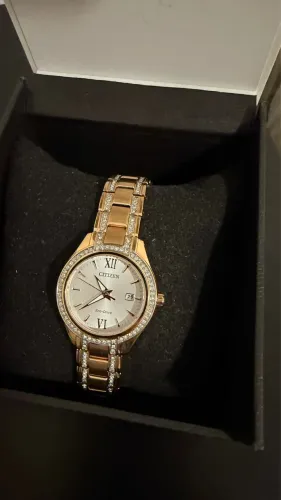 Relógio Citizen feminino modelo FE1233-52A, da linha Silhouette Crystal