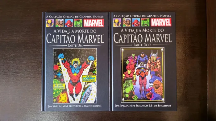 A Vida e a Morte do Capitão Marvel - Parte 1 e 2 (Completo) - Marvel - HQ Salvat