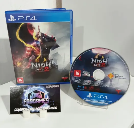 Jogo PS4 Nioh 2. Aqui na LOJA FABGAMES ?  Loja física ? 