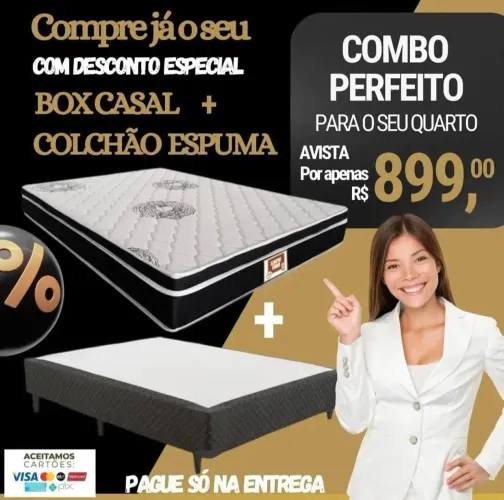 Baú e colchão novos direto da fábrica, frete grátis