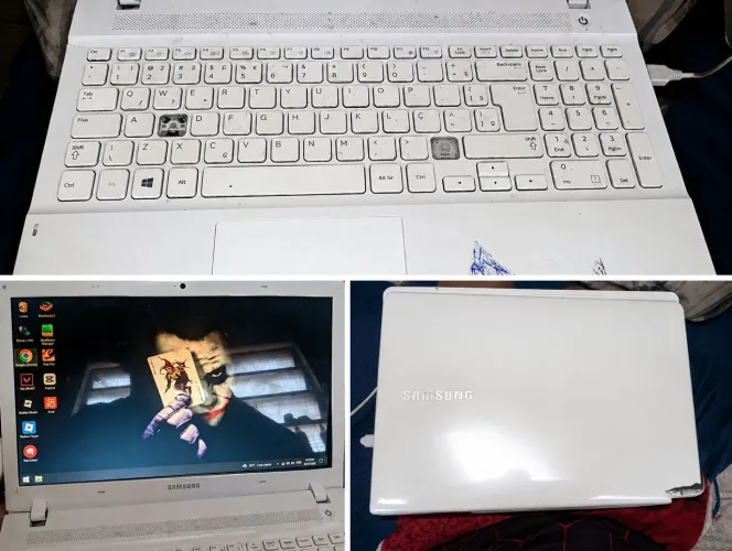 Notebook 8g d ram e 1 tera d memória