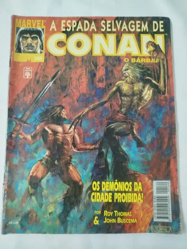 Antiga revista a espada selvagem de Conan o barbaro n°160