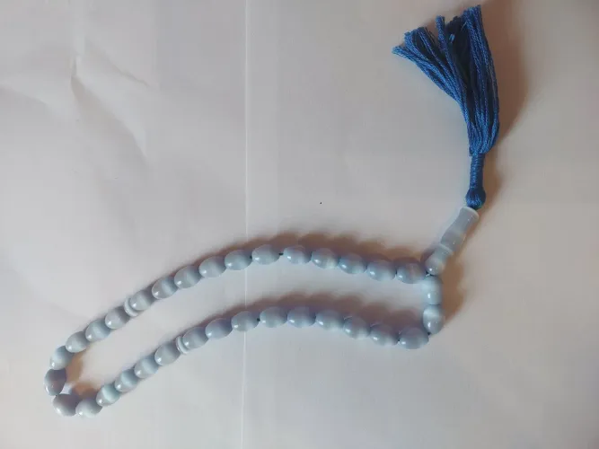 Terço Para Oração. Masbaha,Tasbih. 33 Contas Azuis. Importado do Oriente Médio.o