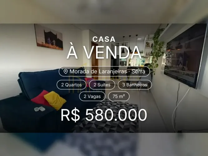 Morada de Laranjeiras: Casa Duplex com 2 Suítes e Ambientes Planejados