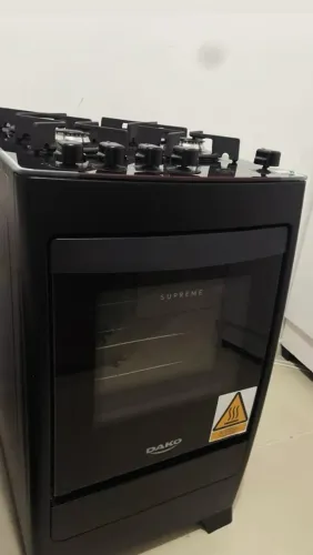 FOGÃO 4 BOCAS DAKO SUPREME GLASS COM MESA DE VIDRO