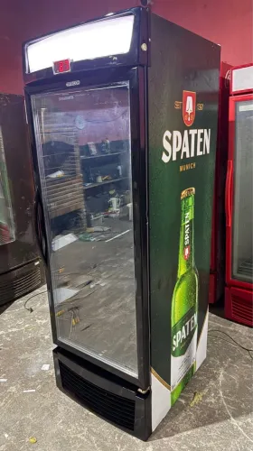 Freezer expositor cervejeiro spaten porta vitrine