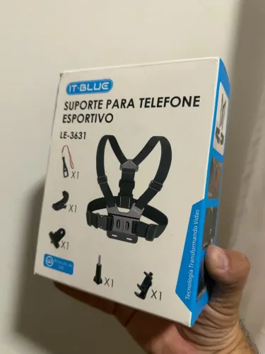 Suporte peitoral P/ celular e câmeras 