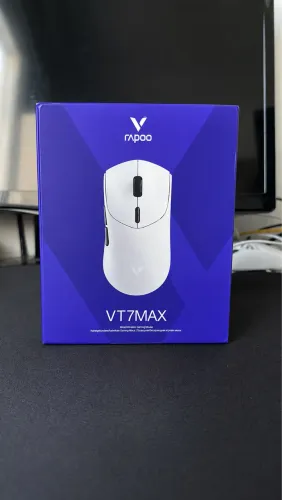 Mouse Gamer Rapoo VT7 MAX 8K Wireless PixArt 30K - Branco - Lacrado