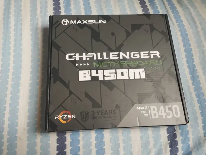 Placa mãe b450m nunca usada