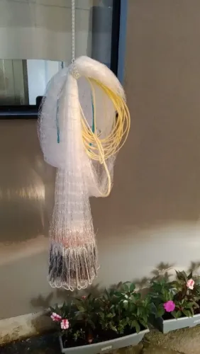 Tarrafa malha 7 de argola com 20 palmos para tainha
