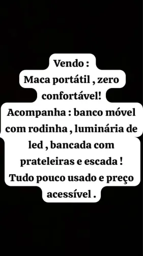 Materiais para clínica de estética , tudo mais que semi novo usado poucas vezes