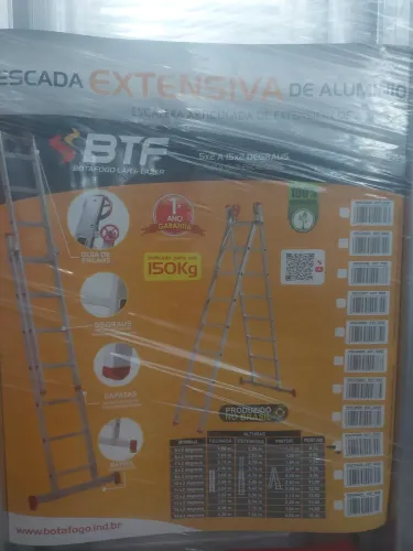 Escada Extensiva 12x2 = 24 Degraus BTF Nova