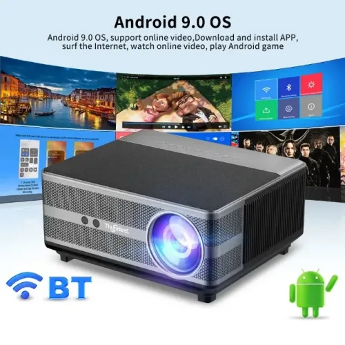 Projetor Thundeal Td98 Full 12000 Lúmens Wifi 4k Espelhament Cor Preto 110v/220v
