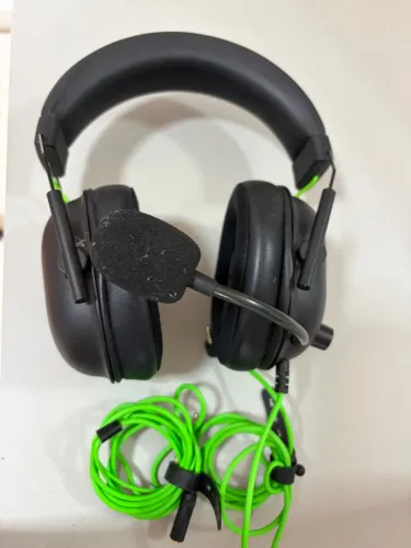 Headset Gamer Razer BlackShark V2 X - Preto e Verde