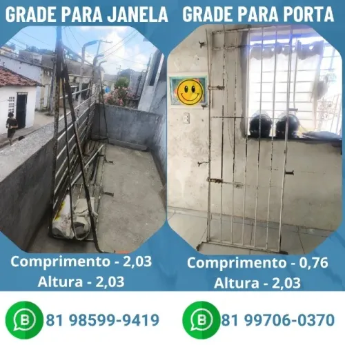 GRADE DE PORTAS E JANELAS