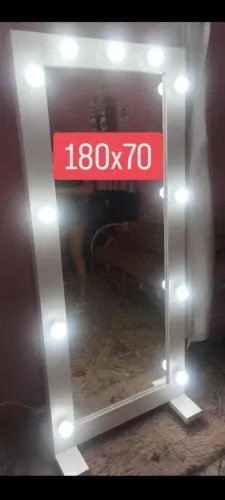Espelho camarin a pronta entrega 180x70 lâmpadas de presente 