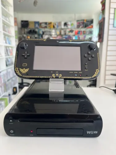 CONSOLE NINTENDO WII U DELUXE SET 32GB + 64GB DESBLOQUEADO EDIÇÃO THE LEGEND OF ZELDA WIND