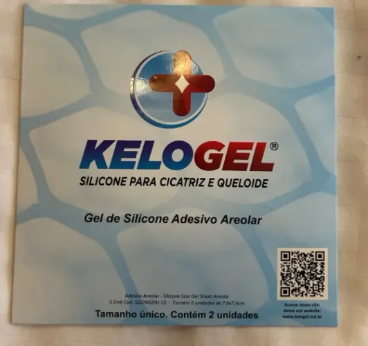 Kelogel Areolar - Silicone para cicatriz e queloide