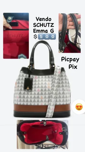 Bolsa e Carteira Schutz Triangle Branca