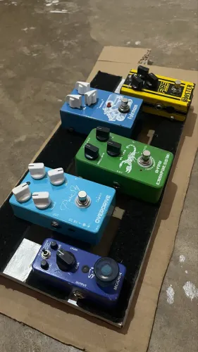 Set de pedais para guitarra