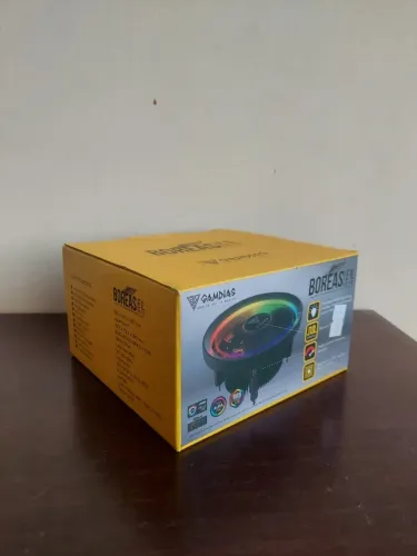 Cooler FAN Gamdias Boreas E1l-010, 120mm, LED RGB - Preto