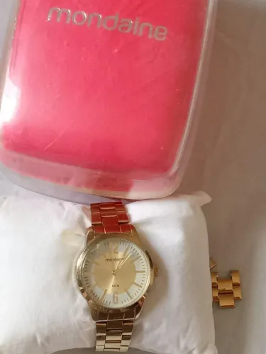 Relógio Mondaine Original Dourado
