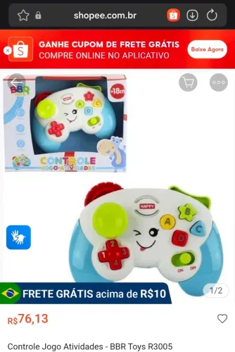 Controle de jogo atividades