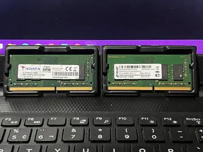 Memórias RAM DDR4 SODIMM de NOTEBOOK (2x4gb)