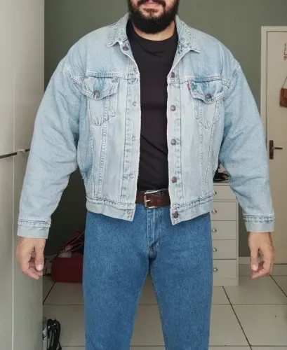 Jaqueta jeans anos 90 reversível rara (Levis)