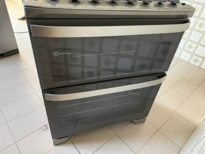 Fogão Electrolux 5 bocas inox forno eletrico e a gás