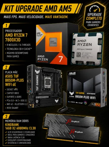 Kit Upgrade AM5 Ryzen 7 7800X3D
