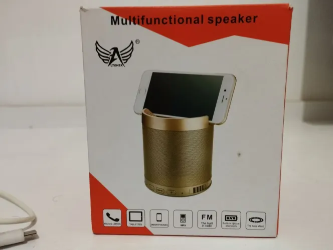 Caixa de Som Bluetooth Portátil - Rádio FM / USB / Cartão