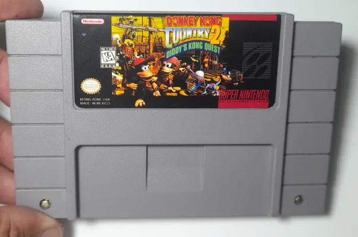 Donkey kong 2 cartucho fita super nintendo snes
