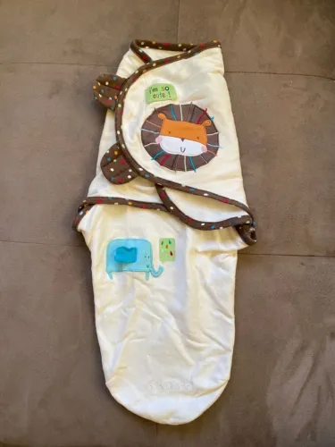Saco de Dormir 100% Algodão Cueiros Importado Recém-Nascidos