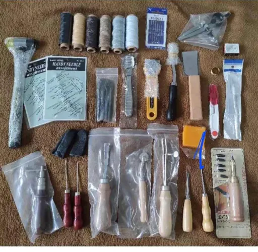 Kit Completo para Produção De Artefatos Em Couro Artesanato Novo - Aceito Cartão