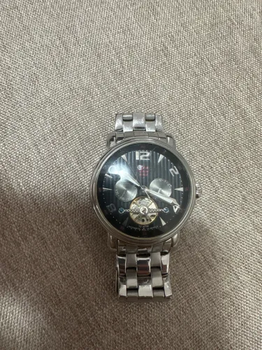 Relógio Technos Automático Masculino Aço Inox Skeleton