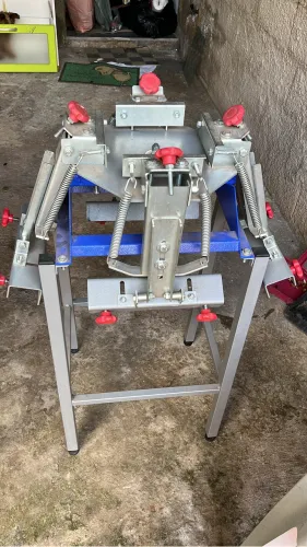 Mesa serigrafia quatro braços e impressora reveladora 