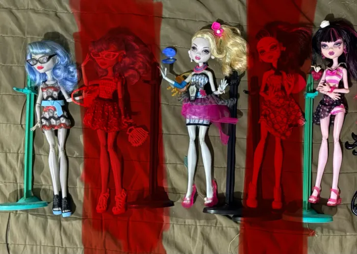 Lote: Monster high - Draculaura Skull Shores, Ghoulia FP e Lagoona DDG