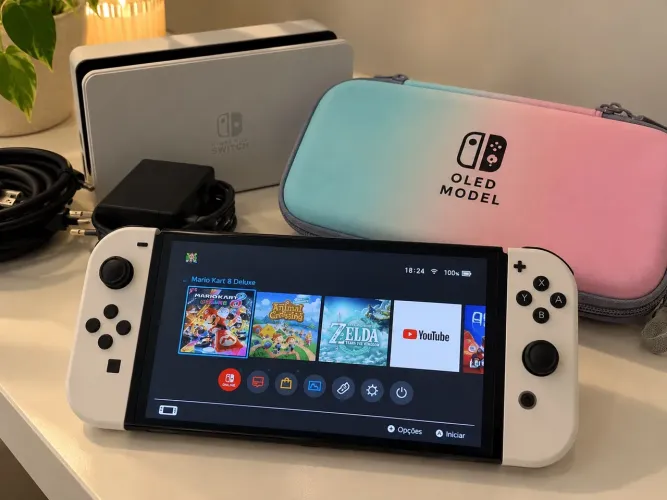 Nintendo Switch OLED Original - Excelente Estado + Case