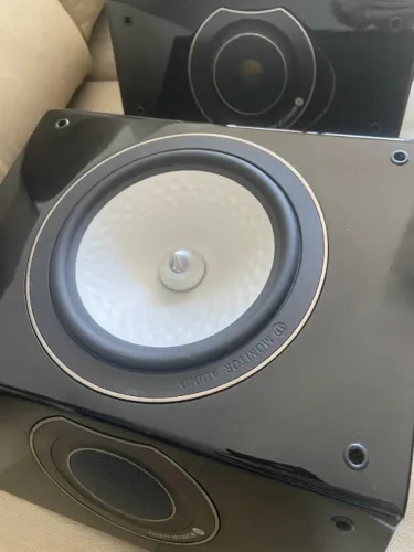 caixas Monitor audio surround SILVER RX-FX laca preta semi-nova par c/embalagem original