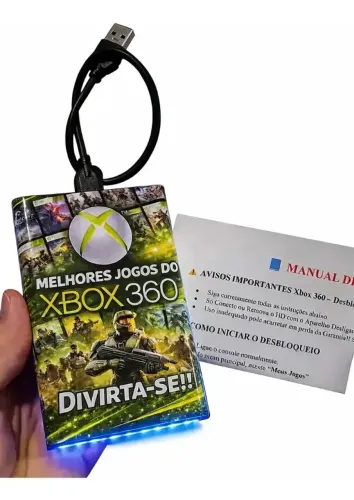 Hd Externo Para Xbox 360 500gb Com +100 Jogos Plug And Play